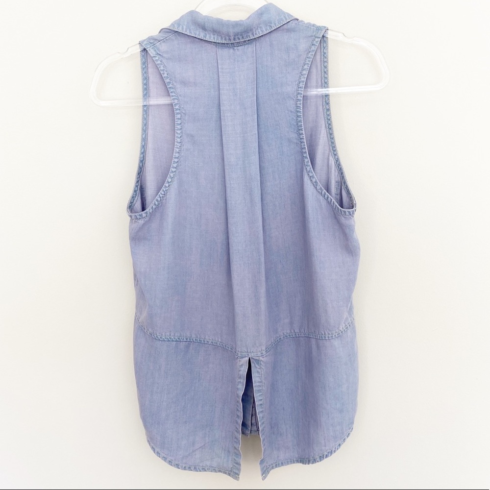 Anthropologie Cloth + Stone Chambray Top - Picture 8 of 8